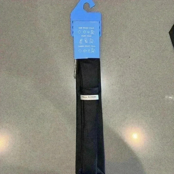 Isaac Mizrahi New York Tie & Pocket Square NWT - Picture 5 of 7